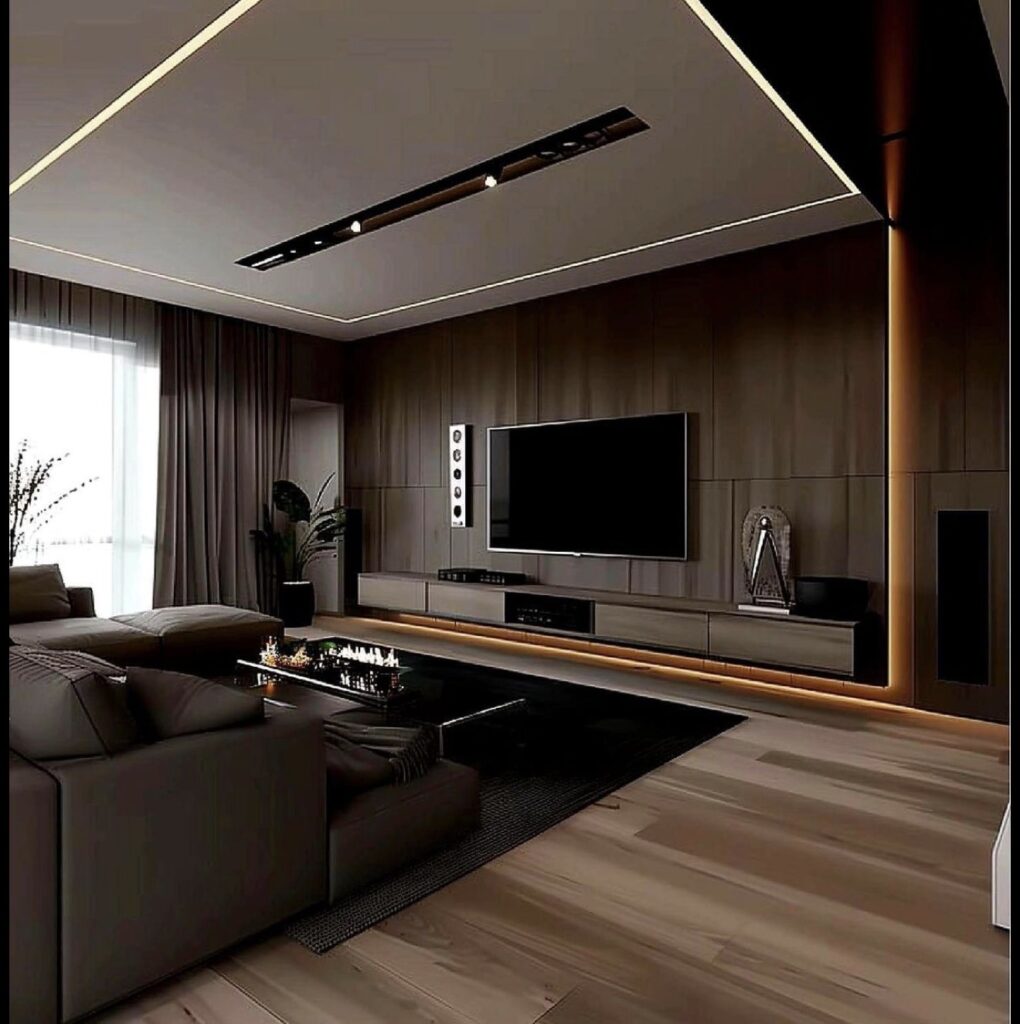 dark living room concept