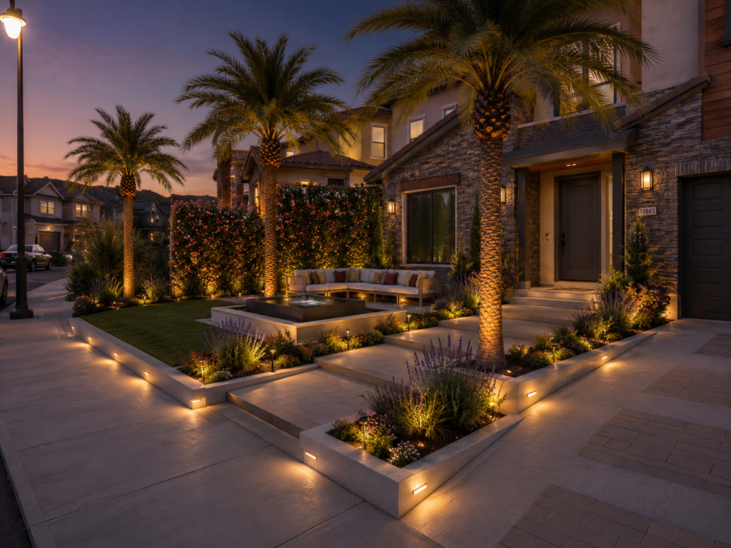 Palm entrance Render  Landscape